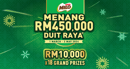 MILO® Menang RM450,000 Duit Raya Contest