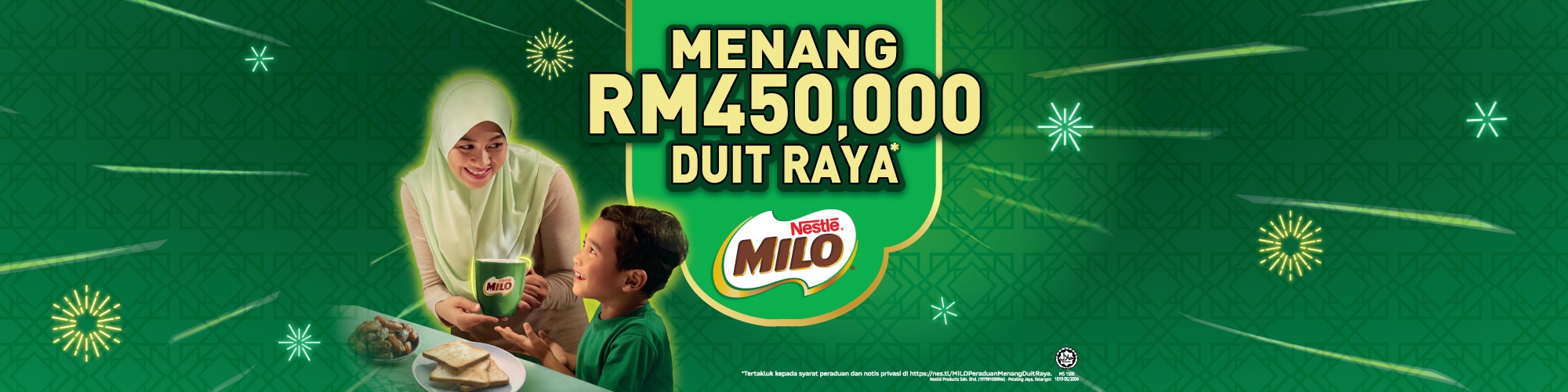 MILO® Menang RM450,000 Duit Raya Contest