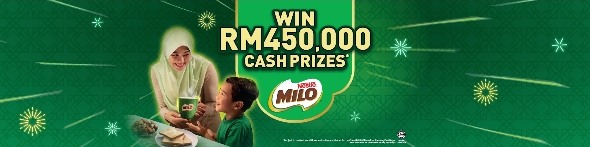 MILO® Menang RM450,000 Duit Raya Contest