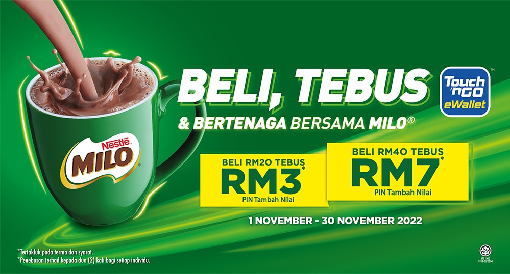 Beli, Tebus dan Bertenaga bersama MILO®!