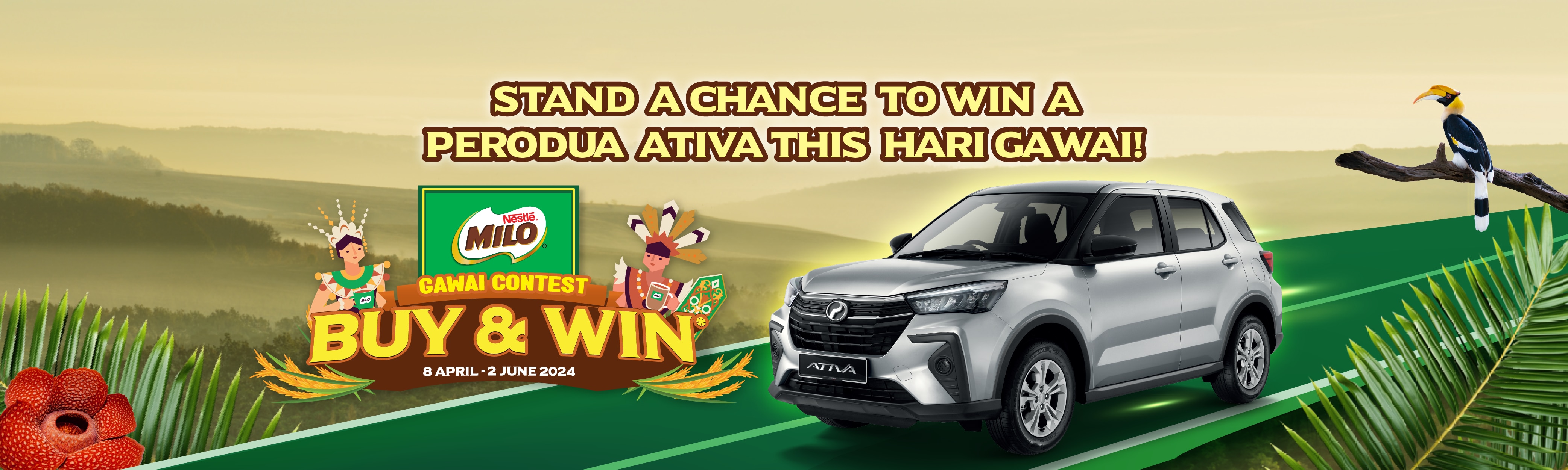 STAND A CHANCE TO WIN A PERODUA ATIVA THIS HARI GAWAI!