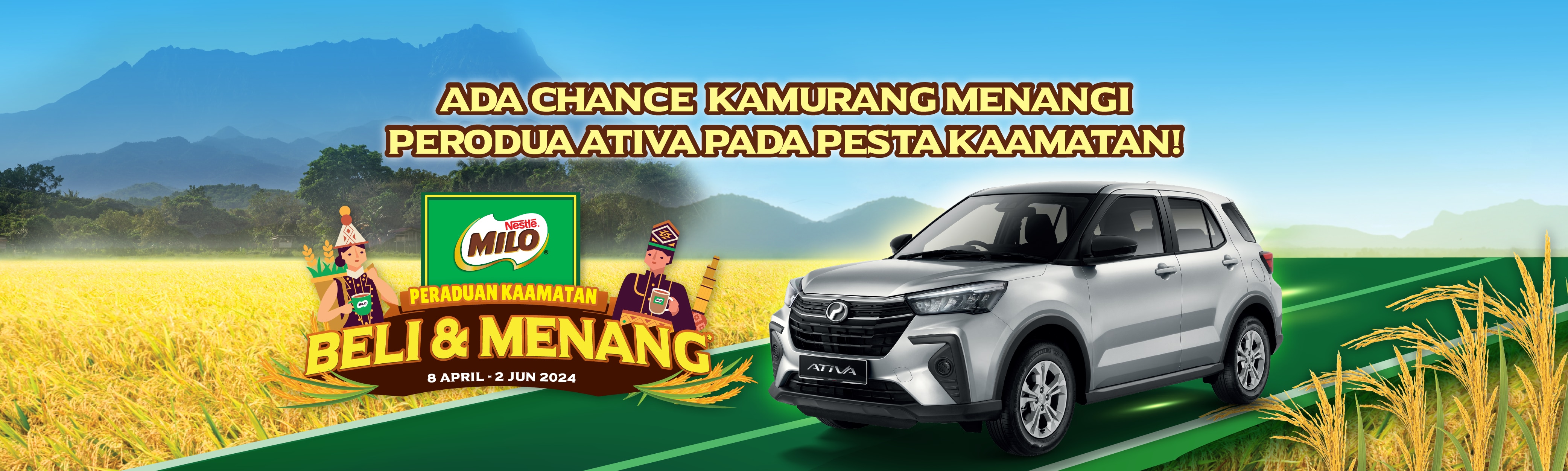 ADA CHANCE KAMURANG MENANGI PERODUA ATIVA PADA PESTA KAAMATAN!