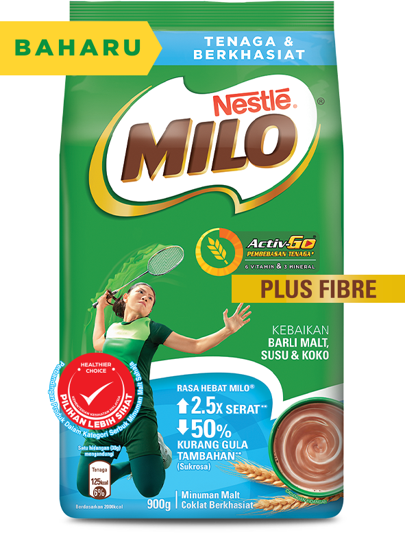 The new Milo activ-go plus fibre