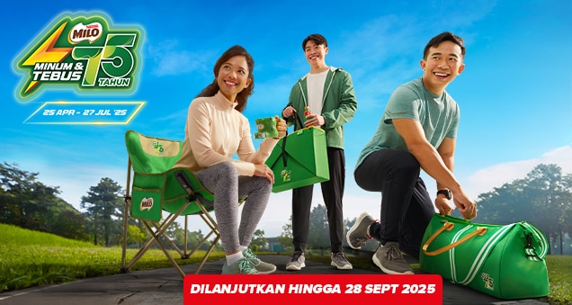 PROGRAM MINUM & TEBUS MILO® DILANJUTKAN HINGGA 28 SEPT 2025!