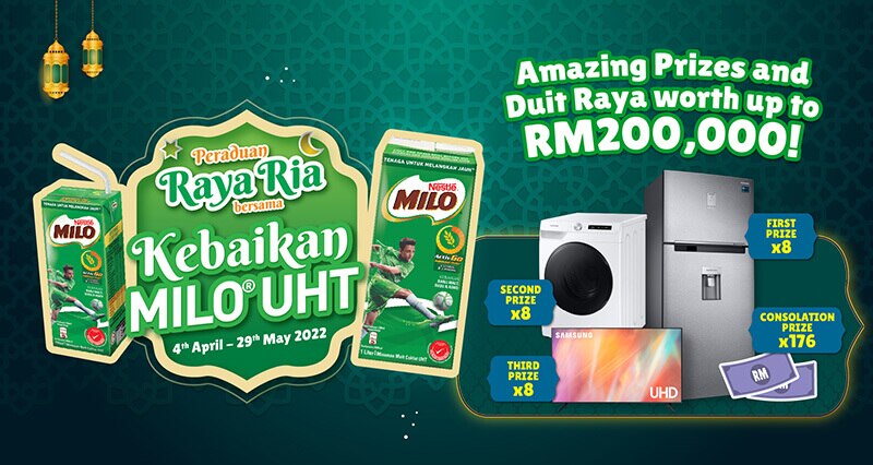 Peraduan Raya Ria bersama Kebaikan MILO®️ UHT