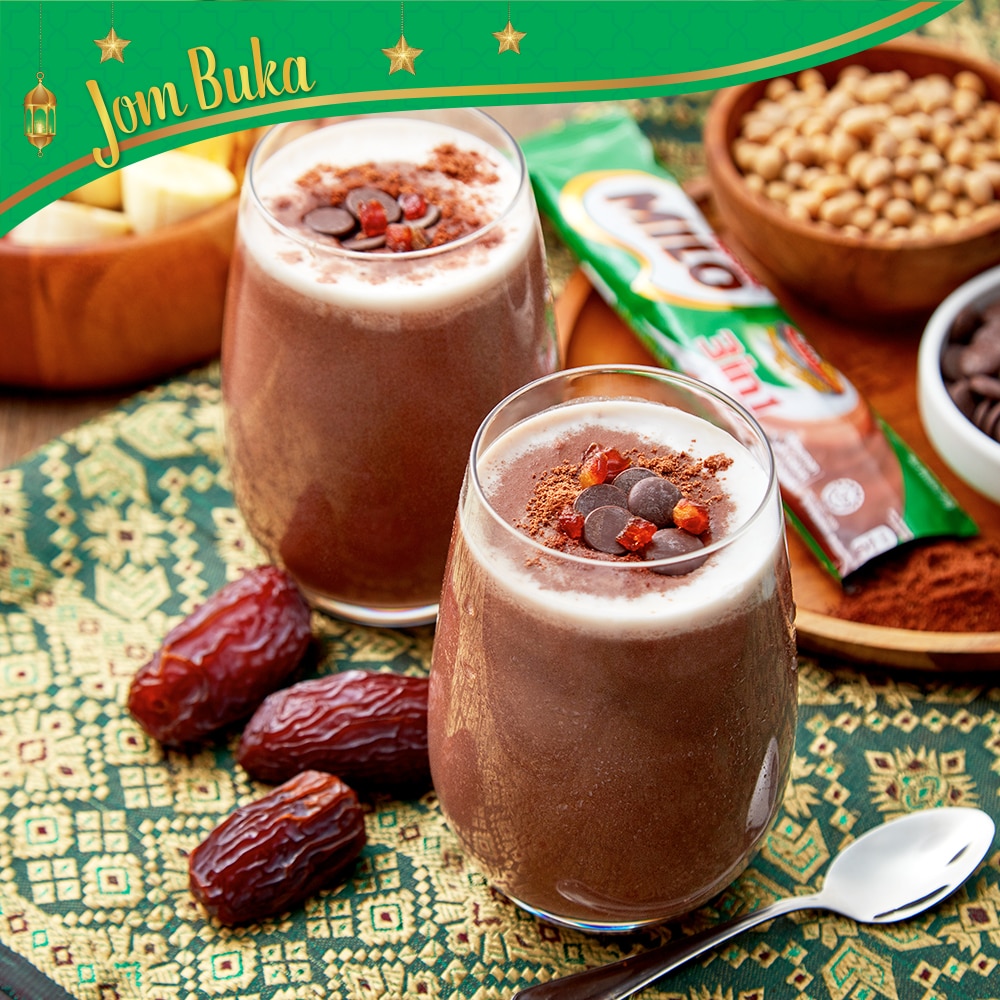 Kurma and Chocolate Chip MILO® Smoothie