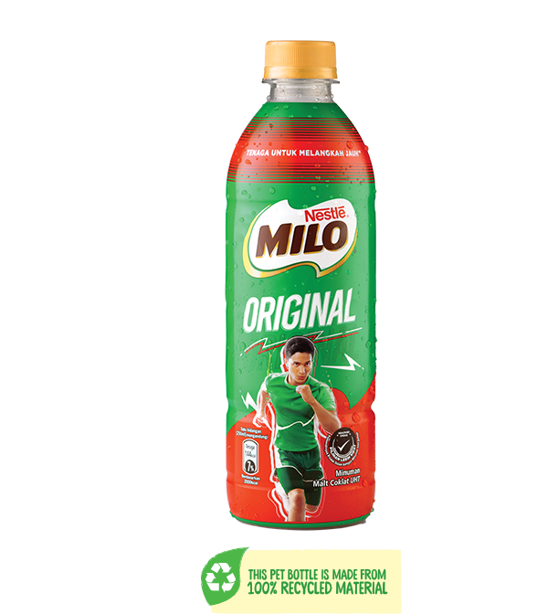 Eco friendly feature for Milo PET Bottle 500ml