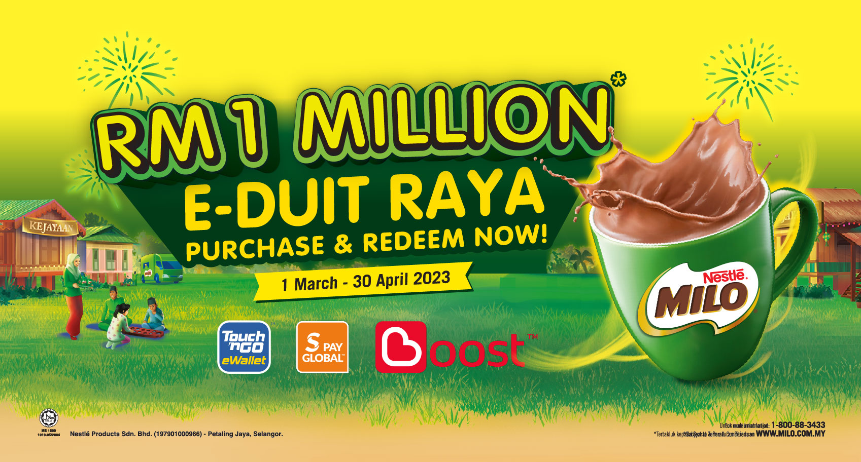 Purchase MILO® and Redeem e-Duit Raya!