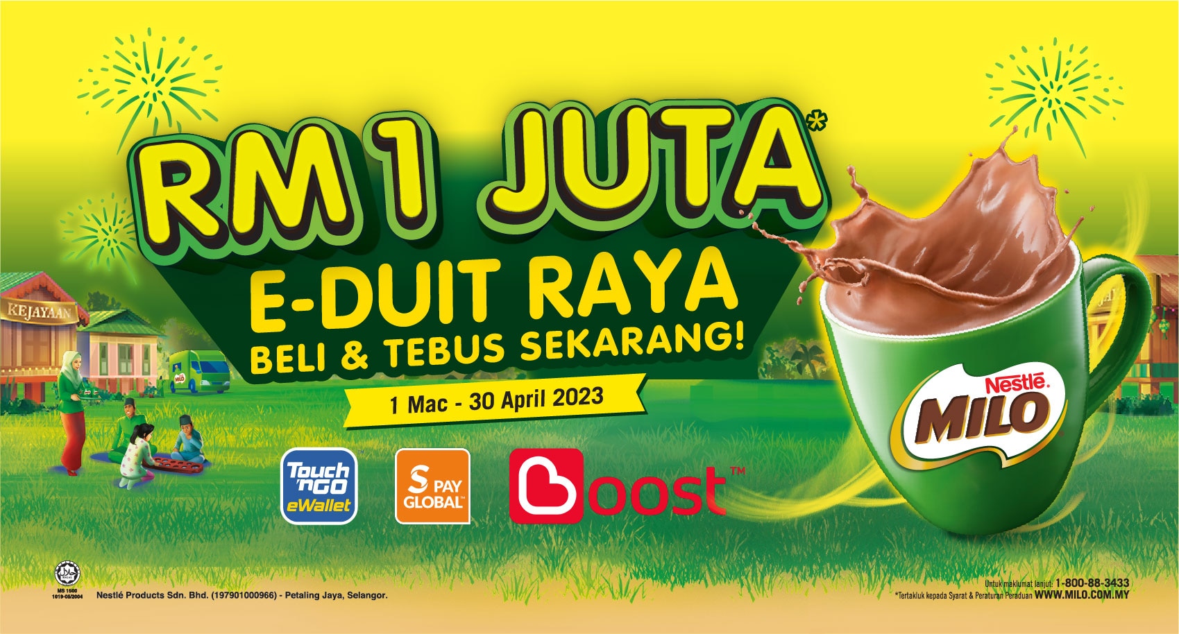 Beli MILO® dan Tebus e-Duit Raya!